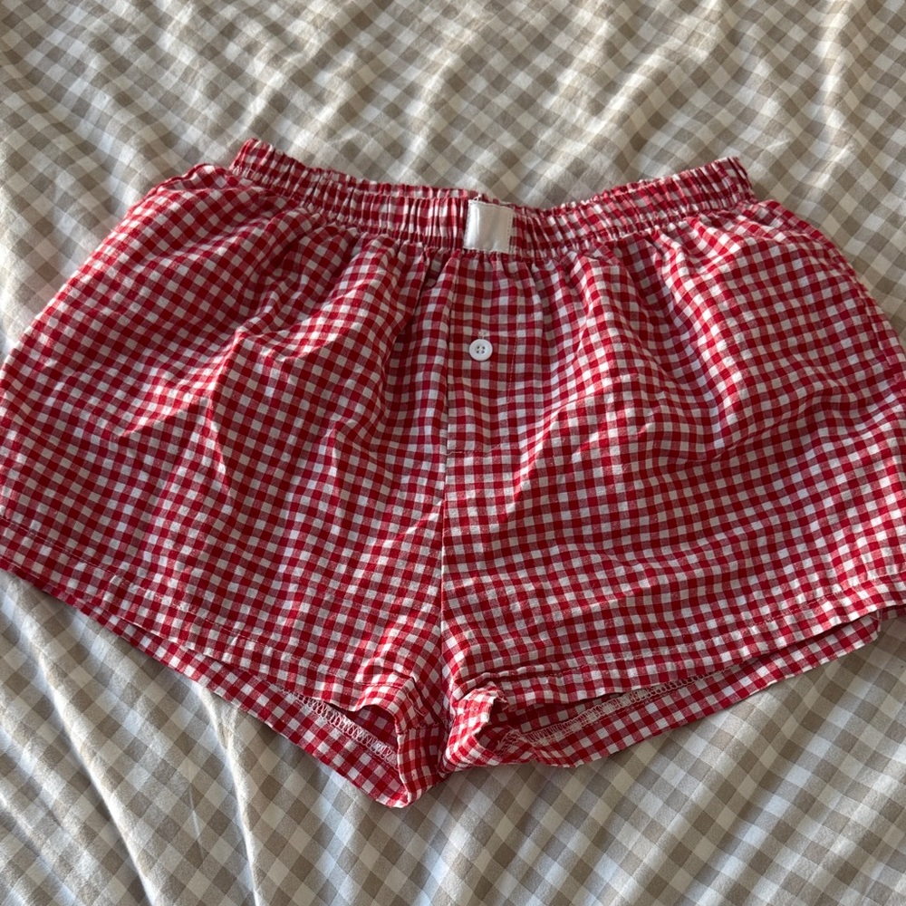 Red Gingham Women's Shorts